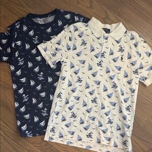 Kids Polo Ralph Lauren Sailboat  Print Polo and T-Shirt Set